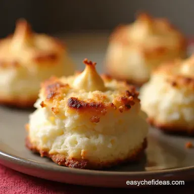 Easy Coconut Macaroon Recipe Chewy Golden No Faff Recipe Card