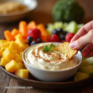 Easy Cream Cheese Fruit Dip Recipe Velvety Ready in 10 Mins Recipe Card