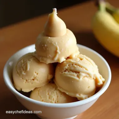 The Good Boy Banana PB Homemade Dog Ice Cream Recipe Recipe Card