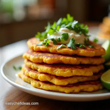 Easy Fluffy Besan Chilla Savory Chickpea Pancakes Recipe Card
