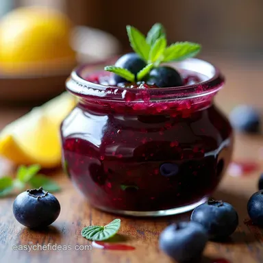 Sunshine in a Jar The Perfect Homemade Blueberry Jam Recipe Card