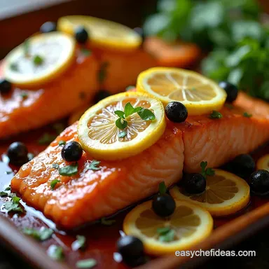 Easy Mediterranean Baked Fish with Tomatoes and Olives Recipe Card