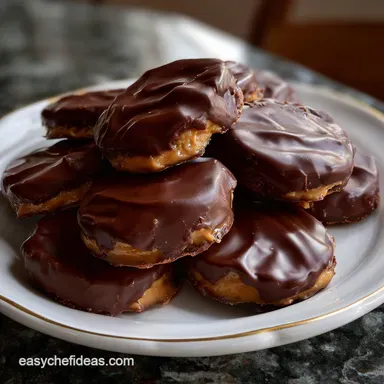 Peanut Butter Balls Recipe: Easy No Bake & Chocolate Covered Recipe Card