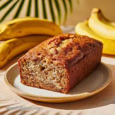Easy Banana Bread Recipe 3: One-Bowl Baked Golden Loaf Recipe Card