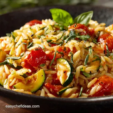 Orzo with Zucchini and Tomato: 25-Minute Mediterranean Delight