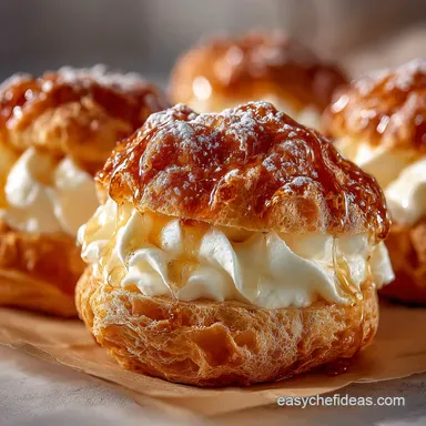 Easy Cream Filled Eclairs Recipe Bake Shop Eclairs at Home Recipe Card