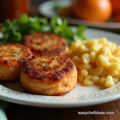Easy Canned Salmon Patties Golden Tender Weeknight Fix Recipe Card