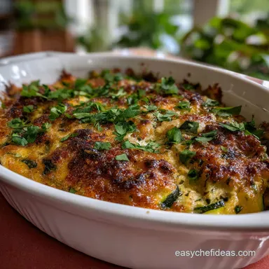 Zucchini Casserole: Easy Herbed Comfort Dish Recipe Card