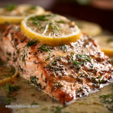 Baked Salmon FailProof Lemon Dill Recipe 12Minute Cook Time Recipe Card