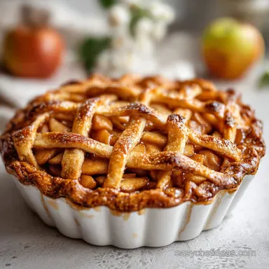 My Favorite Apple Pie Recipe for 8 Servings: Golden Crust Recipe Card