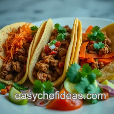 Delightful Mexican Fiesta Menu: Create Your Taco Trio Platter Recipe Card