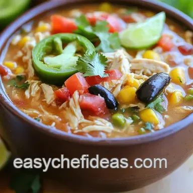 Fiesta in a Bowl: Easy Chicken Tortilla Sopa! Recipe Card