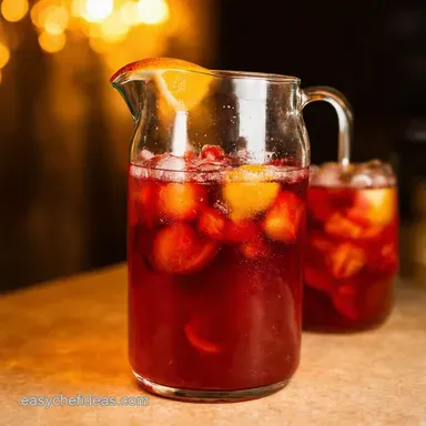 Big Batch Sangria Cocktails Easy Fiesta in a Pitcher Recipe Card