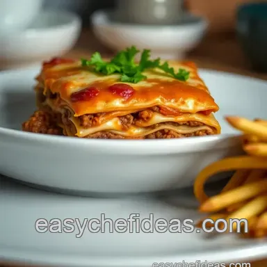 Fiesta Lasagna: Easy Mexican Lasagna Recipe! Recipe Card