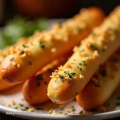 The Ultimate Fluffy Garlic Butter Breadsticks Recipe Recipe Card
