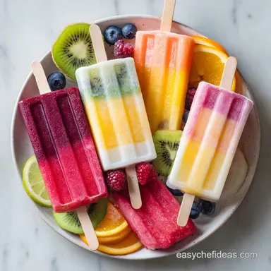 Fresh Fruit Popsicles Recipe for Summer Bucket List: 10 Yield Recipe Card