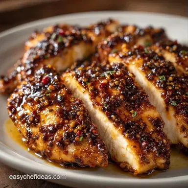 Garlic Black Pepper Chicken in 20 Minutes Recipe Card