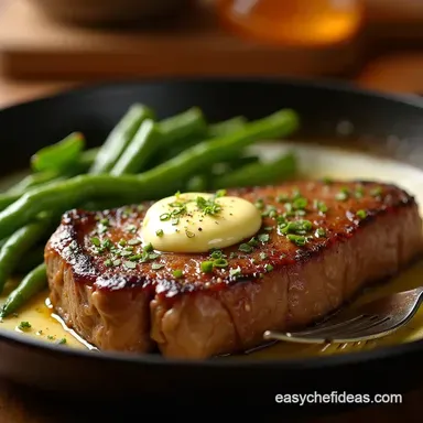 The Best Garlic Butter Steak Recipe Restaurant Style at Home Recipe Card