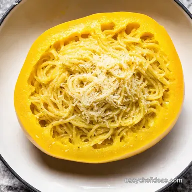 Garlic Parmesan Spaghetti Squash Easiest Recipe Ever Recipe Card