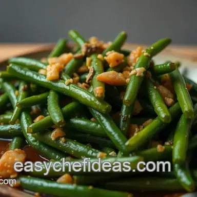 Easy and Flavorful Green Beans with Sauce: My Garlicky Twist