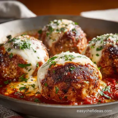Giant Turkey Meatball Parmesan The Secret to Juicy Supersized Turkey Parm Meatballs Recipe Card