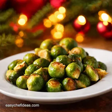Christmas Dinner Sides Glazed Brussels Sprouts Recipe Recipe Card