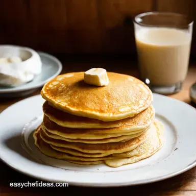 My GoTo Easy Pancake Recipe Golden Morning Bliss Recipe Card