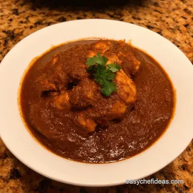 Grandma Elenas Chicken Mole Easy Authentic Recipe Card