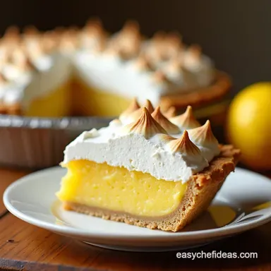 Grandmas Sunshine Pie My Lemon Meringue Dream Recipe Card