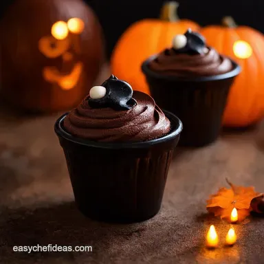Spooky Graveyard Chocolate Mousse Pots Halloween Desserts Recipe Card