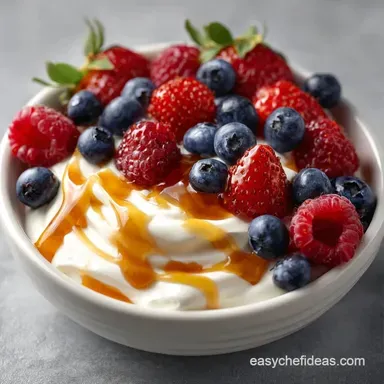 Greek Yogurt Fruit Dip in 5 Minutes Recipe Card
