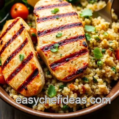 Easy & Juicy Grilled Chicken Quinoa Bowl - Healthy Delight: My Fail-Proof Herb Glazed Method Recipe Card