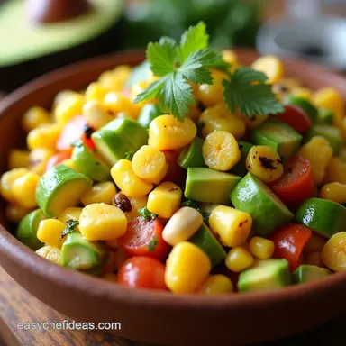 Grilled Corn Avocado Salad Best Summer Cookout Sides Recipe Card