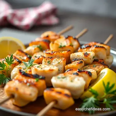 Grilled Mediterranean Seafood Recipes: My Lemon-Herb Skewers! Recipe Card