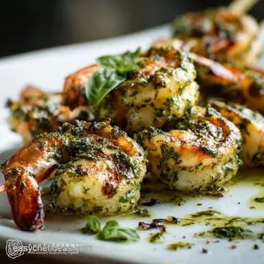 Grilled Pesto Shrimp Skewers: Quick, Zesty Summer Dinner Ready in 30 Mins Recipe Card
