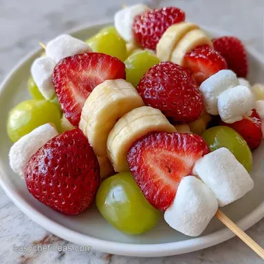 Fruit Kabobs in 10 Minutes Recipe Card