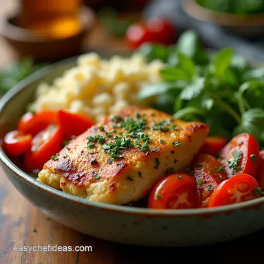 Easy Healthy Greek Chicken Bowls with Homemade Tzatziki Recipe Card