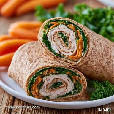 Healthy Turkey Wraps in 12 Minutes Recipe Card