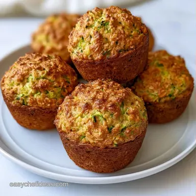 Zucchini Muffins with Oat Flour Recipe Card