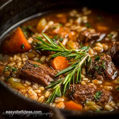Beef Barley Soup: The Hearty, Slow-Simmered Winter Warmer Recipe Card