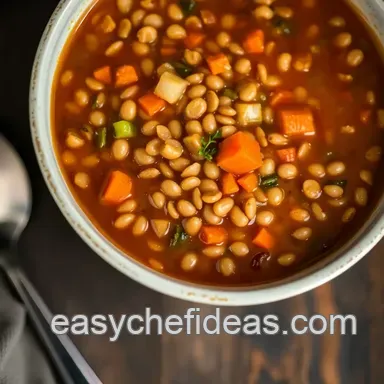 Hearty Homestyle Lentil Soup: A Family Favorite for Chilly Nights Recipe Card