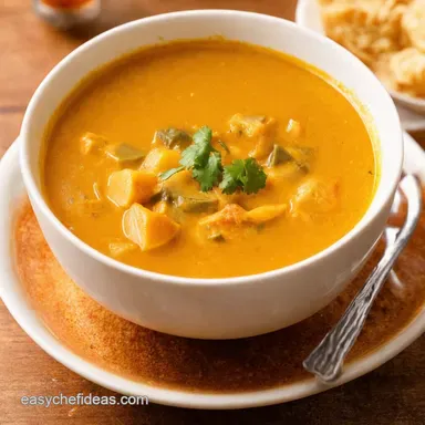 Hearty Mulligatawny Soup Recipe CurrySpiced Comfort Recipe Card