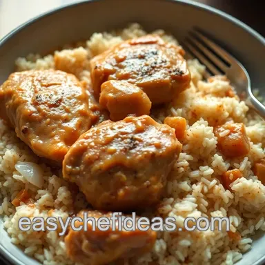 My Grandmother's Smothered Chicken and Rice: Ultimate Comfort Food! Recipe Card