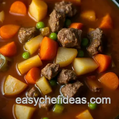My Hearty Vegetable Beef Soup Crock Pot: A Family Comfort Food Classic Recipe Card