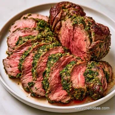 Herb Crusted Top Round Roast in 1 Hour Recipe Card