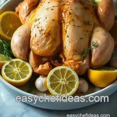 Succulent Whole Chicken Recipes: My Herb-Roasted Delight with Garlic & Lemon Recipe Card