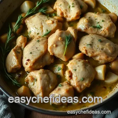 Herbaceous Fricassee Chicken: My Family's Comforting Classic Recipe Recipe Card