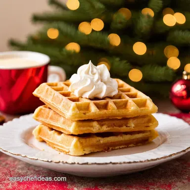 Eggnog Waffles A Christmas Treat All Year Round Recipe Card