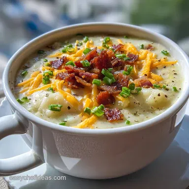 The Best Homemade Loaded Potato Soup in 40 Minutes Recipe Card