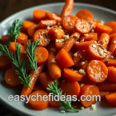 Honey-Garlic glazed carrots recipe: Easy Side Dish Recipe Card